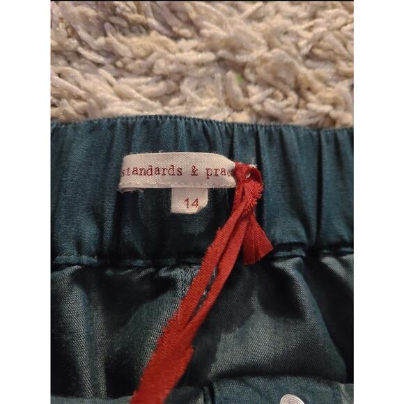 Standards And Practices Women's NWT Olive Green Maxi Skirt Size 14 Buttons - Picture 4 of 7